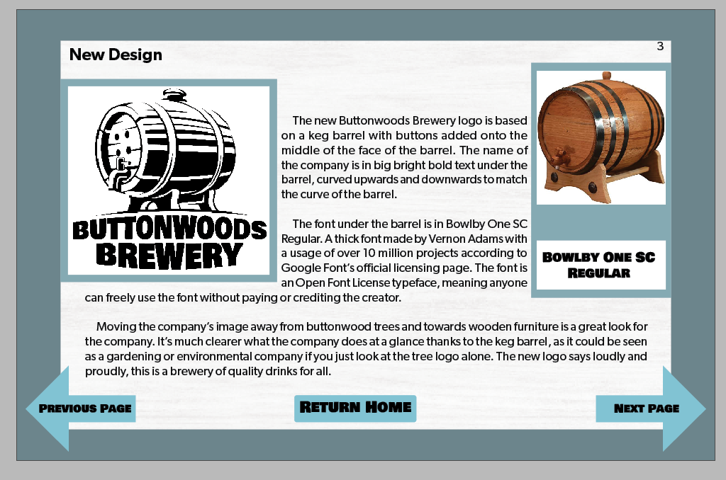 Buttonwoods Brewery Book Online print book. not used in demo reel.