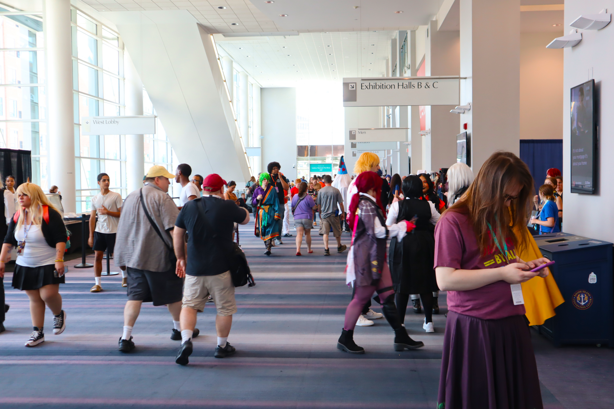 A crowd of people at RI anime con 2024